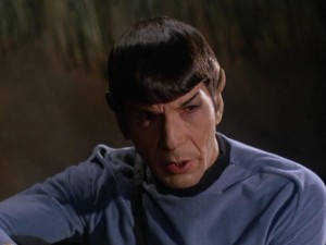 Spock mentions the "