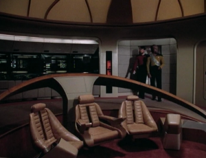 Riker and Worf go and check it out