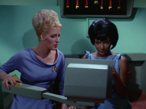 Nomad says it whipped Uhura's memory. She seems to remember some Swahili but she has to re-learn English.