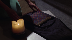 But then she went to her quarters and looked at a bag! That means it was all true!