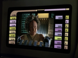 Luckily a dumb Kazon kid shows up so we don't have to watch Chakotay's ritual