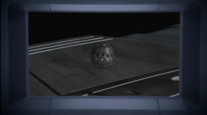 A mine is stuck to the hull and needs to be defused 