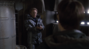 Then he escapes and it turns out he was smuggling dangerous stuff. Don't worry, they get him back