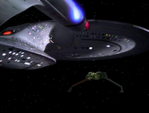 The Klingon bird f prey is a cool ship