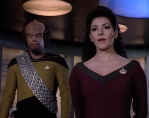 Worf and Troi