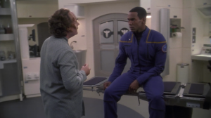 Mayweather goes to see Phlox because he has a headache