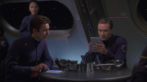 Reed is trying to come up with a name for his alert. Trip suggests "Reed alert". Oh brother