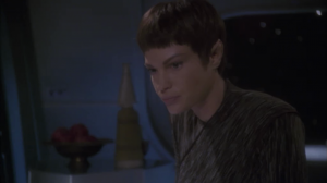 Everyone on board is knocked out except T'Pol, who making a log of what happened before everyone dies