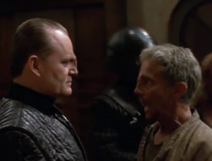 The old guy embarrasses himself to save another person. 