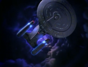 They come across a vortex