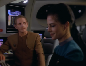 Dax likes to gossip and Odo sees "romantic coupling" as foolish