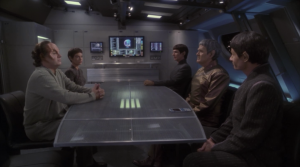 The Vulcans see through their lie pretty easily. They don't give them the research