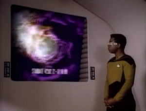 They find a log in the shuttle that shows Enterprise being destroyed! 