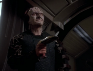 Garak stops them, but then he doesn't