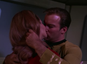 Kirk and Pulaski let the beings take over their bodies one last time to make out. That's weird