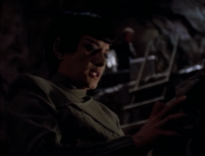 Sakonna tries to mind meld with Dukat to get information from him, but it doesn't work