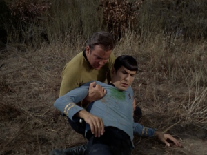 Spock gets shot