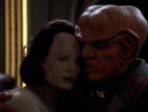 It's weird when Quark is romantic