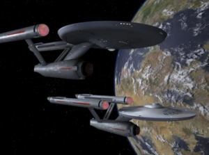 Enterprise comes across another Constitution class ship, but no ones home