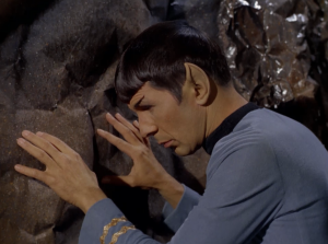 So Spock mind melds with a cave wall
