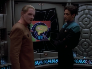 Garak has an implant that's messing with him