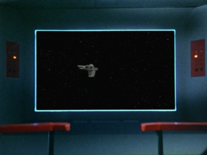 Then the M-5 starts taking control and destroys an unmanned ship