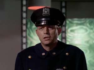 Enterprise beams up some police by accident and just beam them back down