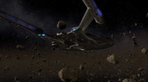 When they get to the coordinates they find that the planet was destroyed