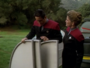 “I’ve always looked better in beige” I think that might be the ultimate Janeway quote.