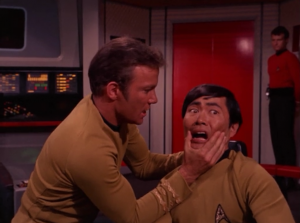 Kirk tries to get them to snap out of it
