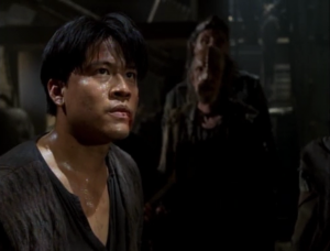 Then Kim gives a speech to all the prisoners about how they could escape if they all work together. Hey, that's kind of like what the other guy said, ya know, the guy Kim just called crazy