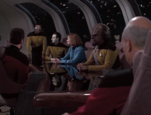 They get caught in the same trap that paralyzed the old ship. 