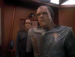 Someone says he's Kira's father. They've given Kira something to help bring her memory back