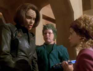 She also shows B'Elanna how she shamefully bought into the stories hiding what really happened