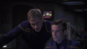 Trip mentions that they got a shield upgrade from general Shran