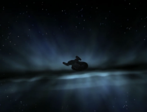 Voyager resists and they both get sucked in