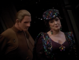 Lwaxana says she knows that Odo likes Kira