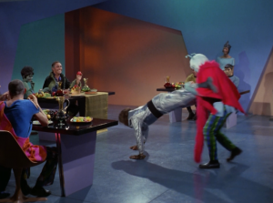 So Garth formulates a plan to get Kirk to give him the password. Seems like a good plan so far