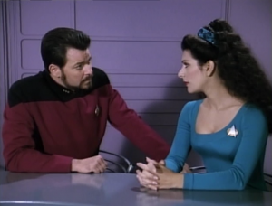 Troi says she "didnt sense any deception from her"