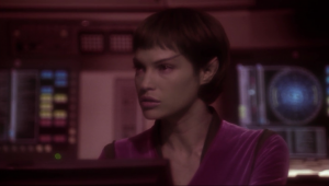 They go in to get the pod, and it gives them a weird video filter