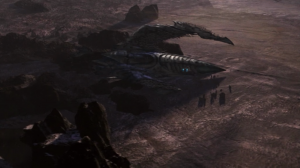 Enterprise finds a downed Xindi insectiod ship