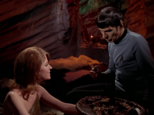 Spock eats meat!