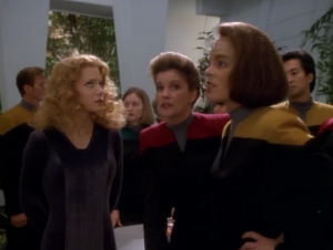 When B'Elanna disappears from Voyager, we follow her perspective and see where the crew has ended up. Those aliens were behind it the whole time.