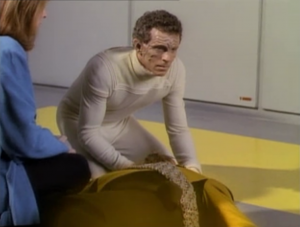 Worf dies but then John brings him back to life