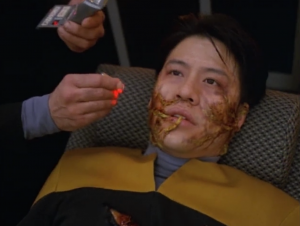 Kim gets infected by one of them