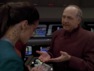 They figure out a way to scan for residue of the person who was altering stuff. It turns out it's the guy who convinced them to go on this mission