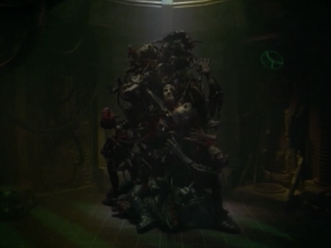 Kes has a vision of a pile of Borg