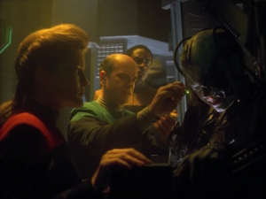 7 of 9 is upset. She wants to go home