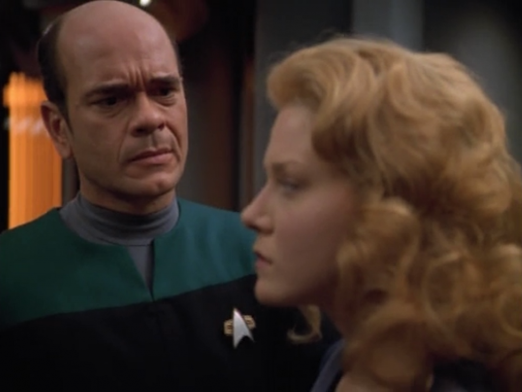 Species 8472 learns about Voyager's plan through reading Kes' mind