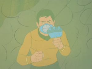 When the plants attack again, they use weed killer developed by Bones' great grandpa. 